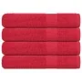 Toallas de sauna 4 uds 100% algodón rojo 80x200 cm 360 gsm by , Towels - Ref: Foro24-136936, Price: 47,92 €, Discount: %
