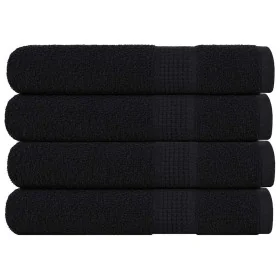 Toallas de sauna 4 uds 100% algodón negro 80x200 cm 360 gsm by , Towels - Ref: Foro24-136960, Price: 55,01 €, Discount: %
