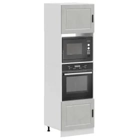 Armarios para horno 2 uds Porto gris hormigón madera ingeniería de , Armarios de cocina - Ref: Foro24-3315055, Precio: 216,60...