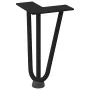 Patas de mesa tipo horquilla 4 uds acero macizo negro 20 cm de , Patas para mesas - Ref: Foro24-4012432, Precio: 42,96 €, Des...