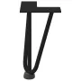 Patas de mesa tipo horquilla 4 uds acero macizo negro 20 cm de , Patas para mesas - Ref: Foro24-4012432, Precio: 42,96 €, Des...