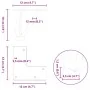 Patas de mesa tipo horquilla 4 uds acero macizo antracita 10 cm by , Table legs - Ref: Foro24-4012430, Price: 28,79 €, Discou...