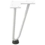Patas de mesa tipo horquilla 4 uds acero macizo blanco 20 cm by , Table legs - Ref: Foro24-4012413, Price: 31,74 €, Discount: %