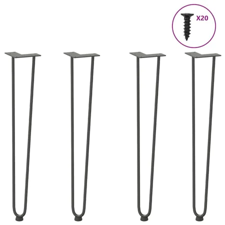 Patas de mesa tipo horquilla 4 uds acero macizo antracita 72 cm von , Tischbeine - Ref: Foro24-4012426, Preis: 56,83 €, Rabat...