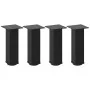 Patas para mesa de centro 4 uds acero negro 42-44 cm by , Table legs - Ref: Foro24-4012464, Price: 58,16 €, Discount: %