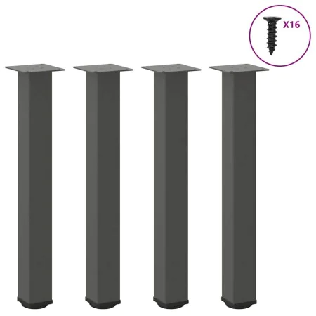 Patas para mesa de centro 4 uds acero antracita 72-74 cm by , Table legs - Ref: Foro24-4012470, Price: 86,65 €, Discount: %