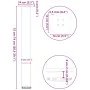 Patas para mesa de centro 4 uds acero antracita 72-74 cm by , Table legs - Ref: Foro24-4012470, Price: 86,65 €, Discount: %