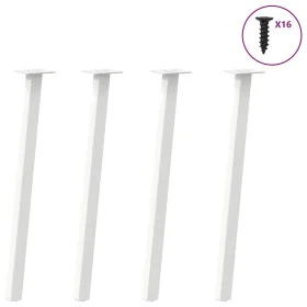 Patas para mesa de centro 4 uds acero blanco 72 cm von , Tischbeine - Ref: Foro24-4012493, Preis: 56,28 €, Rabatt: %