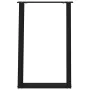 Patas para mesa comedor forma U 2uds acero negro 60x(72-73) cm de , Patas para mesas - Ref: Foro24-4012788, Precio: 78,49 €, ...