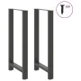 Patas de mesa de centro acero antracita 2 uds 60x(110-111) cm de , Patas para mesas - Ref: Foro24-4013358, Precio: 123,55 €, ...