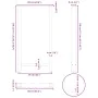 Patas de mesa de centro acero antracita 2 uds 60x(110-111) cm de , Patas para mesas - Ref: Foro24-4013358, Precio: 123,55 €, ...
