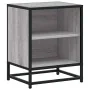 Mesita noche madera de ingeniería gris sonoma 40x31x50 cm metal von , Nachttische - Ref: Foro24-848705, Preis: 36,70 €, Rabat...