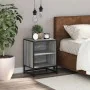 Mesita noche madera de ingeniería gris sonoma 40x31x50 cm metal von , Nachttische - Ref: Foro24-848705, Preis: 36,70 €, Rabat...