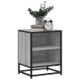 Mesita noche madera de ingeniería gris sonoma 40x31x50 cm metal von , Nachttische - Ref: Foro24-848705, Preis: 36,70 €, Rabat...