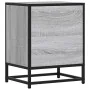 Mesita noche madera de ingeniería gris sonoma 40x31x50 cm metal von , Nachttische - Ref: Foro24-848705, Preis: 36,70 €, Rabat...