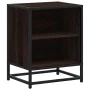 Mesita de noche madera ingeniería roble marrón 40x31x50cm metal by , Nightstands - Ref: Foro24-848707, Price: 36,71 €, Discou...