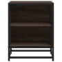 Mesita de noche madera ingeniería roble marrón 40x31x50cm metal by , Nightstands - Ref: Foro24-848707, Price: 36,71 €, Discou...