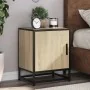 Mesita de noche madera ingeniería roble sonoma 40x31x50cm metal de , Mesitas de noche - Ref: Foro24-848711, Precio: 36,46 €, ...