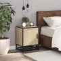 Mesita de noche madera ingeniería roble sonoma 40x31x50cm metal de , Mesitas de noche - Ref: Foro24-848711, Precio: 36,46 €, ...