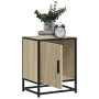 Mesita de noche madera ingeniería roble sonoma 40x31x50cm metal de , Mesitas de noche - Ref: Foro24-848711, Precio: 36,46 €, ...