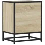 Mesita de noche madera ingeniería roble sonoma 40x31x50cm metal de , Mesitas de noche - Ref: Foro24-848711, Precio: 36,46 €, ...