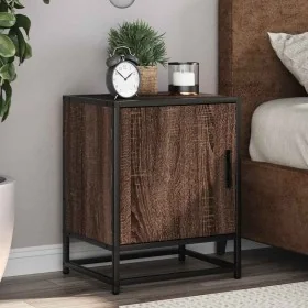 Mesitas noche 2 uds madera ingeniería marrón roble 40x31x50 cm by , Nightstands - Ref: Foro24-848718, Price: 65,70 €, Discoun...