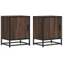 Mesitas noche 2 uds madera ingeniería marrón roble 40x31x50 cm von , Nachttische - Ref: Foro24-848718, Preis: 65,70 €, Rabatt: %