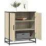 Aparador madera ingeniería y metal roble Sonoma 68x35x76 cm by , Sideboards - Ref: Foro24-848965, Price: 76,04 €, Discount: %