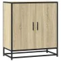 Aparador madera ingeniería y metal roble Sonoma 68x35x76 cm by , Sideboards - Ref: Foro24-848965, Price: 76,04 €, Discount: %