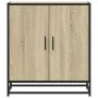 Aparador madera ingeniería y metal roble Sonoma 68x35x76 cm by , Sideboards - Ref: Foro24-848965, Price: 76,04 €, Discount: %