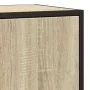 Aparador madera ingeniería y metal roble Sonoma 68x35x76 cm by , Sideboards - Ref: Foro24-848965, Price: 76,04 €, Discount: %