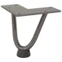 Patas mesa tipo horquilla 4uds acero macizo acero natural 10cm by , Table legs - Ref: Foro24-4012411, Price: 26,52 €, Discoun...