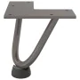 Patas mesa tipo horquilla 4uds acero macizo acero natural 10cm by , Table legs - Ref: Foro24-4012411, Price: 26,52 €, Discoun...