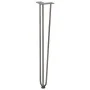 Patas mesa tipo horquilla 4 uds acero macizo acero natural 72cm by , Table legs - Ref: Foro24-4012447, Price: 67,08 €, Discou...