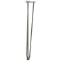 Patas mesa tipo horquilla 4 uds acero macizo acero natural 72cm by , Table legs - Ref: Foro24-4012447, Price: 67,08 €, Discou...