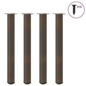 Patas para mesa de centro 4 uds acero acero natural 100-102 cm by , Table legs - Ref: Foro24-4012479, Price: 104,36 €, Discou...