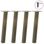 Patas para mesa de centro 4 uds acero acero natural 30 cm by , Table legs - Ref: Foro24-4012487, Price: 35,85 €, Discount: %