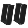 Patas de mesa de centro forma U 2uds acero negro 30x(30-31) cm de , Patas para mesas - Ref: Foro24-4012736, Precio: 54,69 €, ...