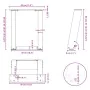 Patas de mesa de centro forma U 2uds acero negro 30x(30-31) cm de , Patas para mesas - Ref: Foro24-4012736, Precio: 54,69 €, ...