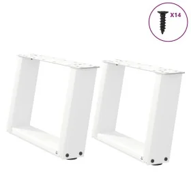 Patas de mesa de centro forma U 2uds acero blanco 40x(30-31) cm von , Tischbeine - Ref: Foro24-4012741, Preis: 59,54 €, Rabat...