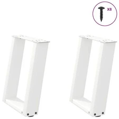Patas de mesa de centro forma U 2uds acero blanco 28x(42-43) cm von , Tischbeine - Ref: Foro24-4012757, Preis: 58,69 €, Rabat...
