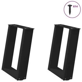 Patas de mesa de centro forma U 2uds acero negro 38x(42-43) cm von , Tischbeine - Ref: Foro24-4012760, Preis: 55,85 €, Rabatt: %
