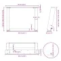 Patas de mesa de centro forma U 2uds acero blanco 60x(42-43) cm de , Patas para mesas - Ref: Foro24-4012769, Precio: 73,77 €,...