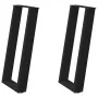 Patas de mesa consola en forma U 2 uds acero negro 28x(72-73)cm de , Patas para mesas - Ref: Foro24-4012776, Precio: 74,43 €,...