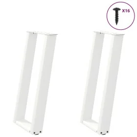 Patas de mesa consola forma U 2 uds acero blanco 38x(72-73) cm von , Tischbeine - Ref: Foro24-4012781, Preis: 71,84 €, Rabatt: %
