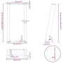 Patas de mesa consola forma U 2 uds acero blanco 38x(72-73) cm by , Table legs - Ref: Foro24-4012781, Price: 71,84 €, Discoun...