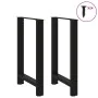 Patas de mesa de centro acero negro 2 uds 60x(90-91) cm de , Patas para mesas - Ref: Foro24-4013332, Precio: 92,07 €, Descuen...
