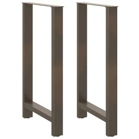 Patas para mesa de centro de acero natural 2 uds 60x(100-101)cm by , Table legs - Ref: Foro24-4013347, Price: 100,30 €, Disco...