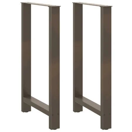 Patas para mesa de centro de acero natural 2 uds 60x(100-101)cm de , Patas para mesas - Ref: Foro24-4013347, Precio: 100,30 €...