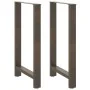 Patas para mesa de centro de acero natural 2 uds 60x(100-101)cm de , Patas para mesas - Ref: Foro24-4013347, Precio: 100,30 €...